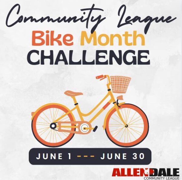 June is bike month challenge poster